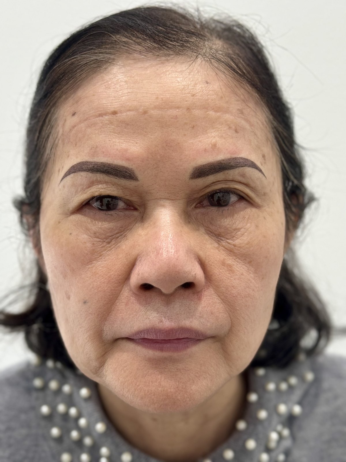 Before microshading eyebrows Grand Prairie TX — sparse thin brows